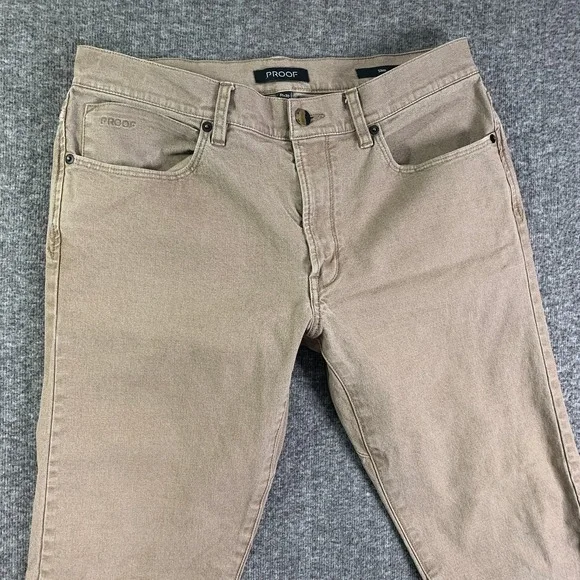 Proof Rover Pants Men 31x30 Slim Brown Canvas Outdoor Utility Huckberry